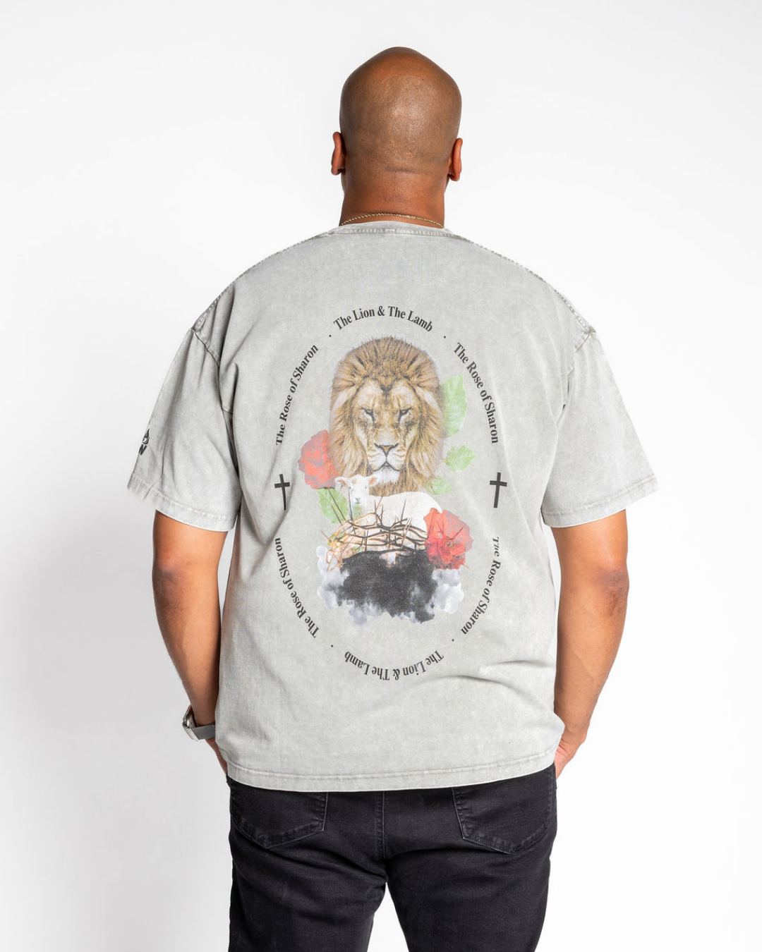 HIM Snow Washed Oversized Cotton T-Shirt