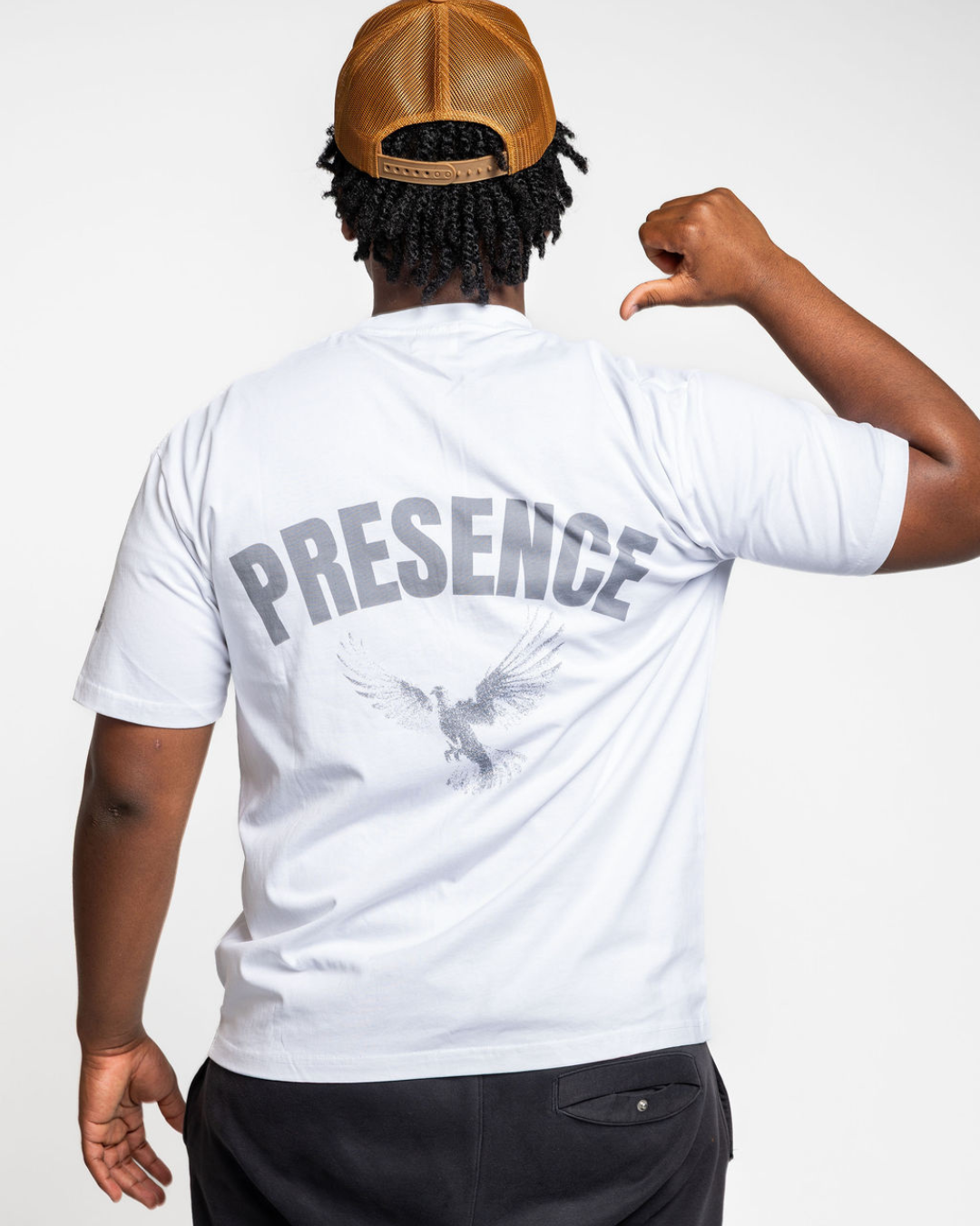 PRESENCE Streetwear Loose Drop Shoulder T-Shirt