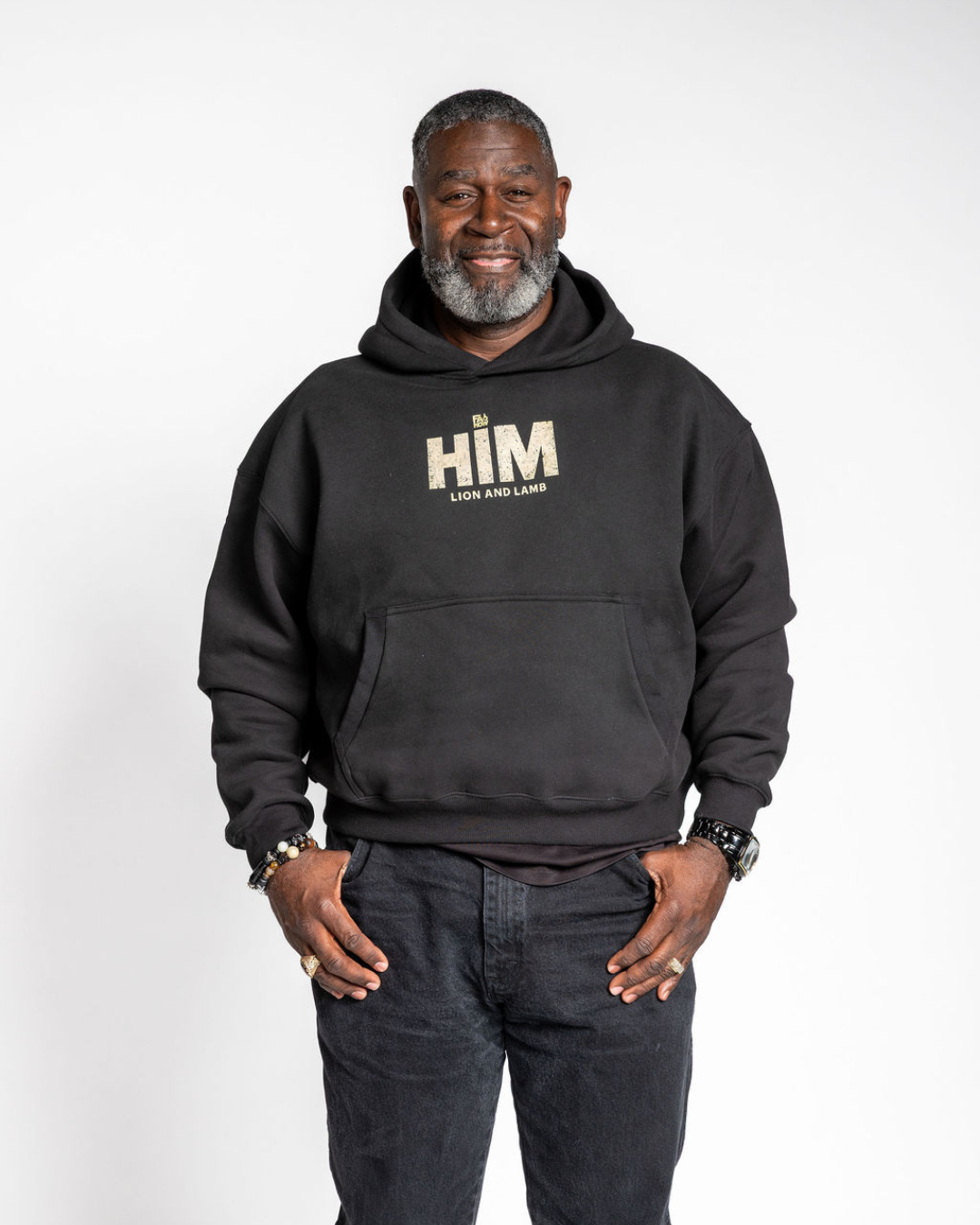 O.G. HIM Essential Oversized Boxy Fit Fleece Hoodie