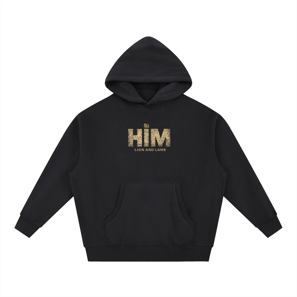 O.G. HIM Essential Oversized Boxy Fit Fleece Hoodie