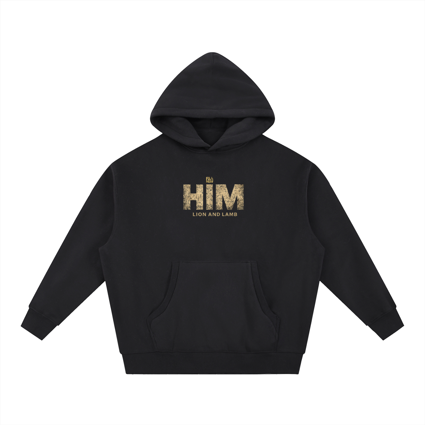 O.G. HIM Essential Oversized Boxy Fit Fleece Hoodie